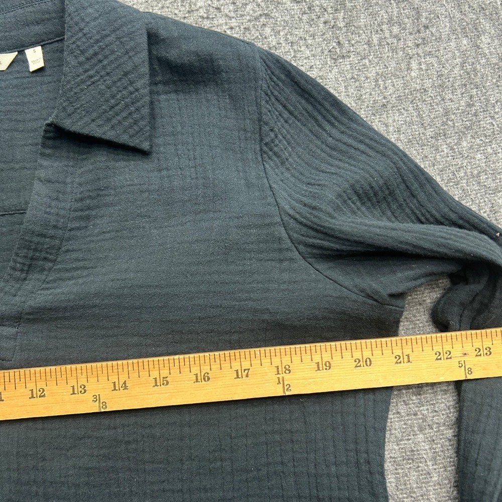 Soft‎ Surroundings Black Cotton Tunic Womens Small Minimal Capsule Lagen - Picture 4 of 7